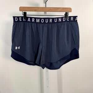 Under Armour Play Up Twist Shorts 3.0 Athletic Women’s Size XL Navy Blue New